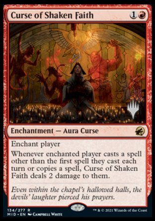 Curse of Shaken Faith (Promo Pack) [Innistrad: Midnight Hunt Promos] | Rock City Comics