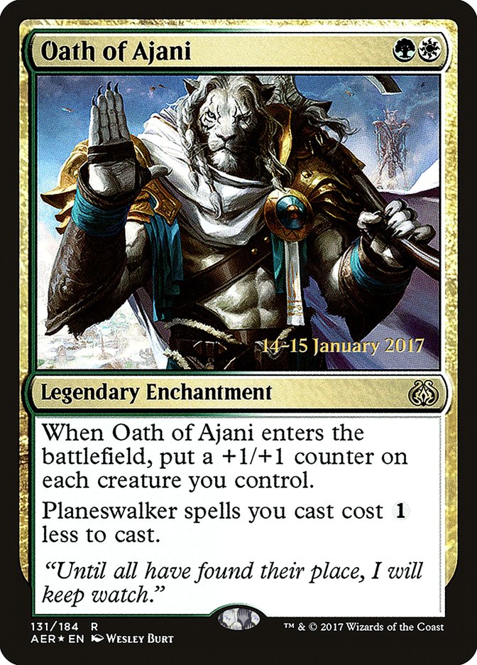 Oath of Ajani  [Aether Revolt Prerelease Promos] | Rock City Comics