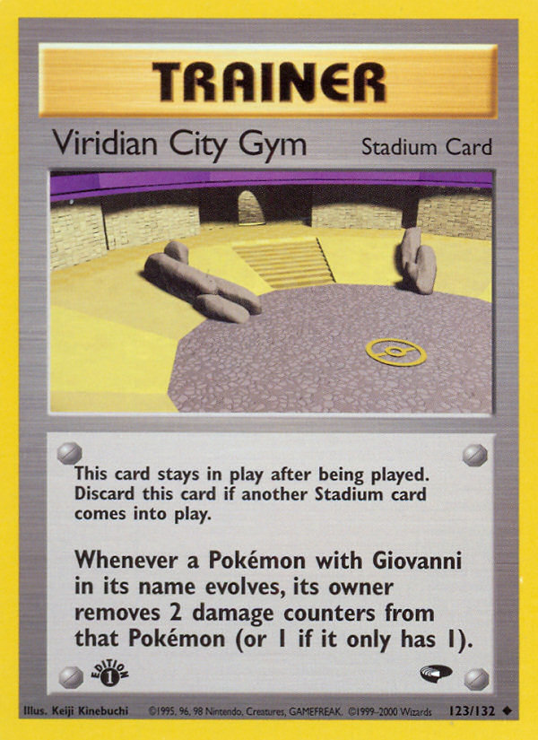 Viridian City Gym (123/132) [Gym Challenge 1st Edition] | Rock City Comics