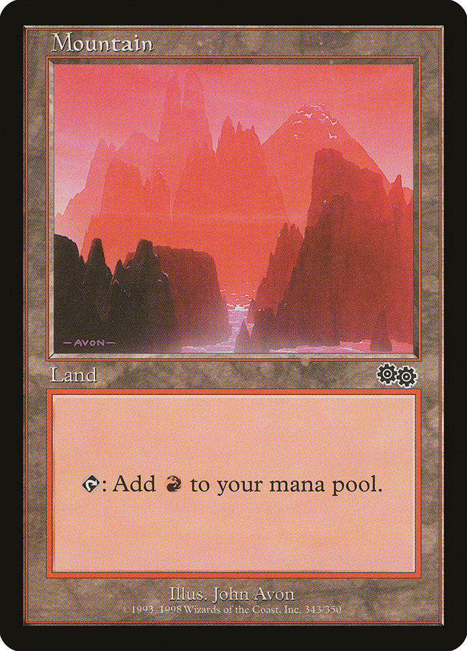 Mountain (343) [Urza's Saga] | Rock City Comics