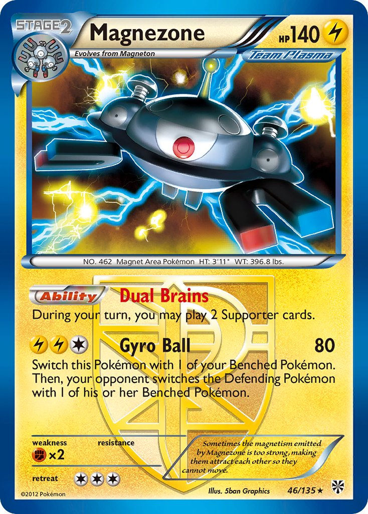 Magnezone (46/135) (Theme Deck Exclusive) [Black & White: Plasma Storm] | Rock City Comics