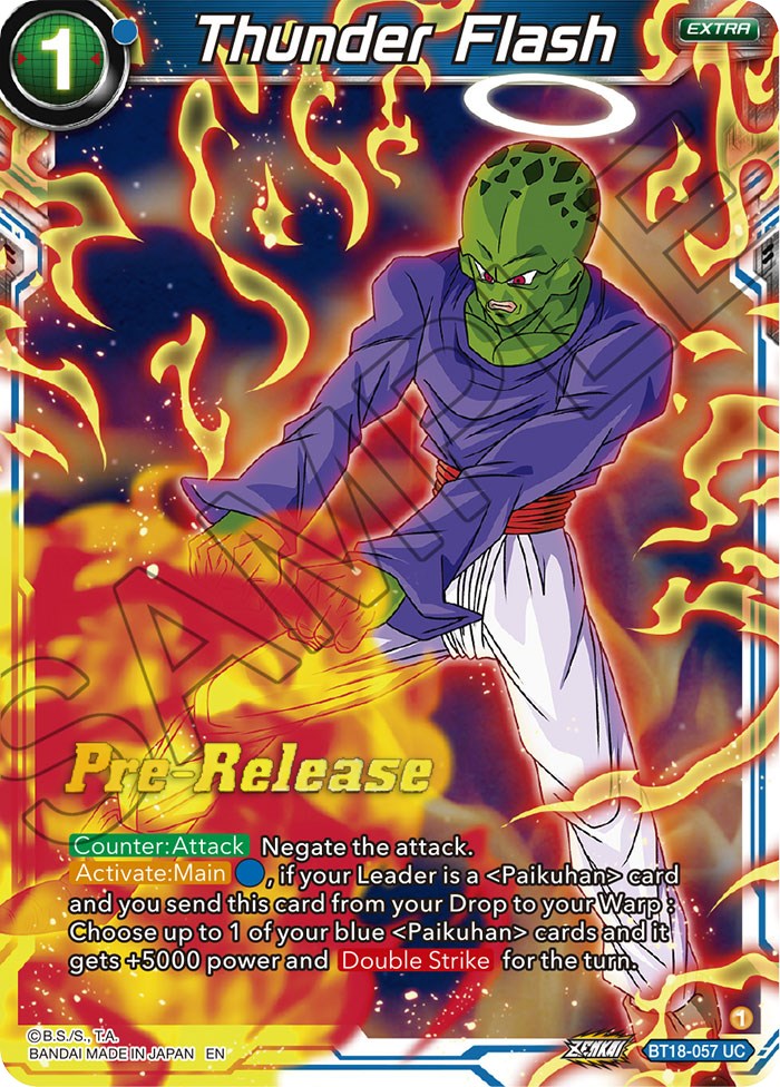 Thunder Flash (BT18-057) [Dawn of the Z-Legends Prerelease Promos] | Rock City Comics