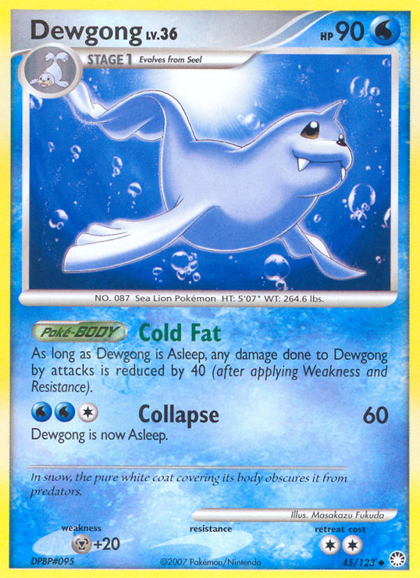 Dewgong (45/123) [Diamond & Pearl: Mysterious Treasures] | Rock City Comics