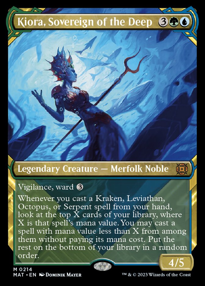 Kiora, Sovereign of the Deep (Showcase Halo Foil) [March of the Machine: The Aftermath] | Rock City Comics