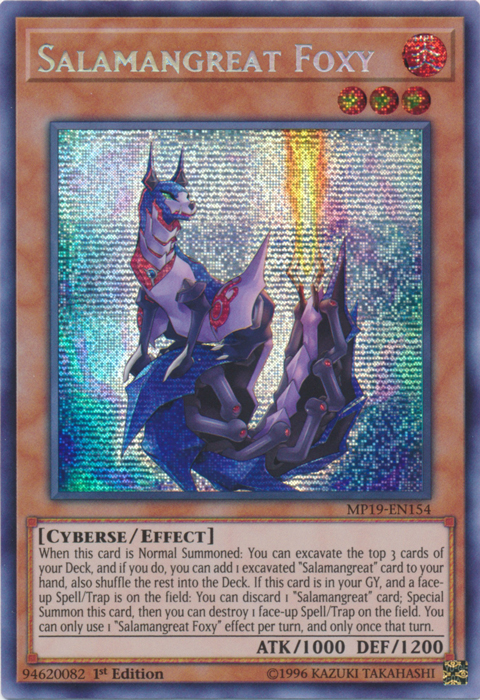 Salamangreat Foxy [MP19-EN154] Prismatic Secret Rare | Rock City Comics