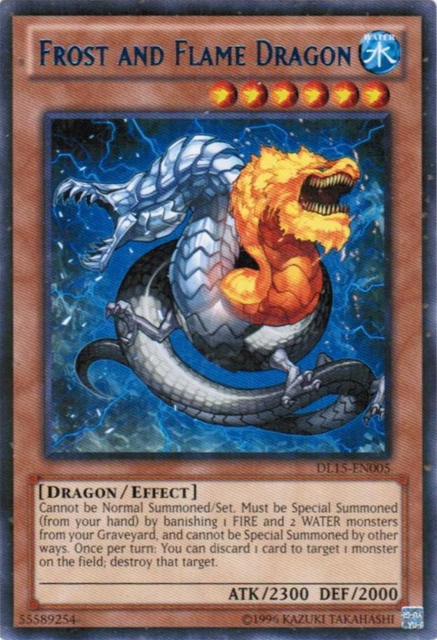 Frost and Flame Dragon (Blue) [DL15-EN005] Rare | Rock City Comics