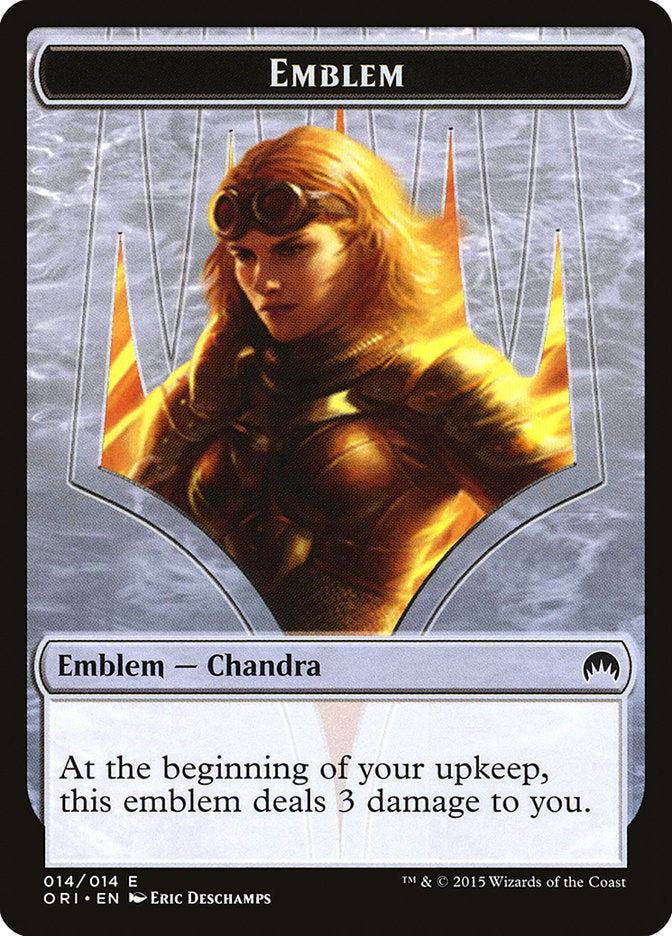 Chandra, Roaring Flame Emblem [Magic Origins Tokens] | Rock City Comics