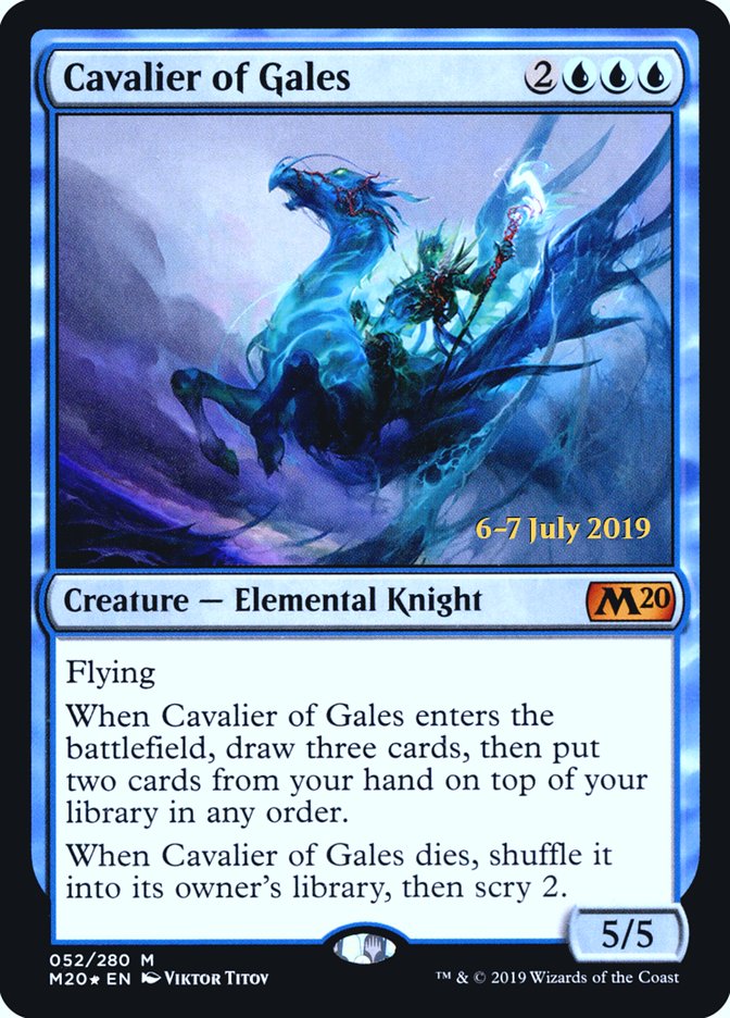 Cavalier of Gales  [Core Set 2020 Prerelease Promos] | Rock City Comics