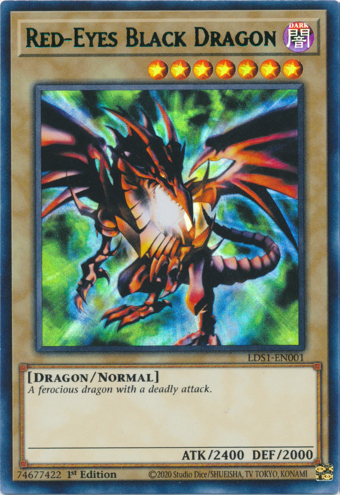 Red-Eyes Black Dragon (Green) [LDS1-EN001] Ultra Rare | Rock City Comics