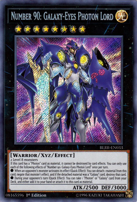 Number 90: Galaxy-Eyes Photon Lord [BLRR-EN033] Secret Rare | Rock City Comics