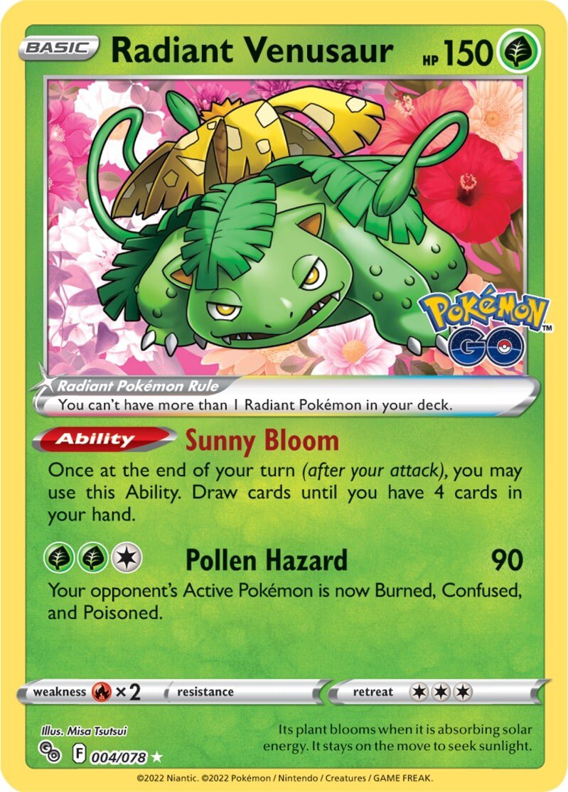 Radiant Venusaur (004/078) [Pokémon GO] | Rock City Comics