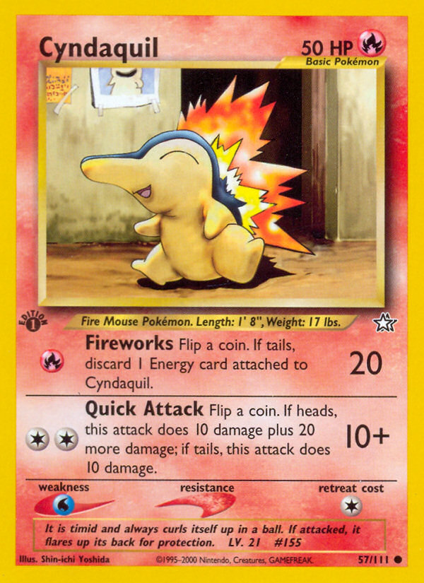 Cyndaquil (57/111) [Neo Genesis 1st Edition] | Rock City Comics