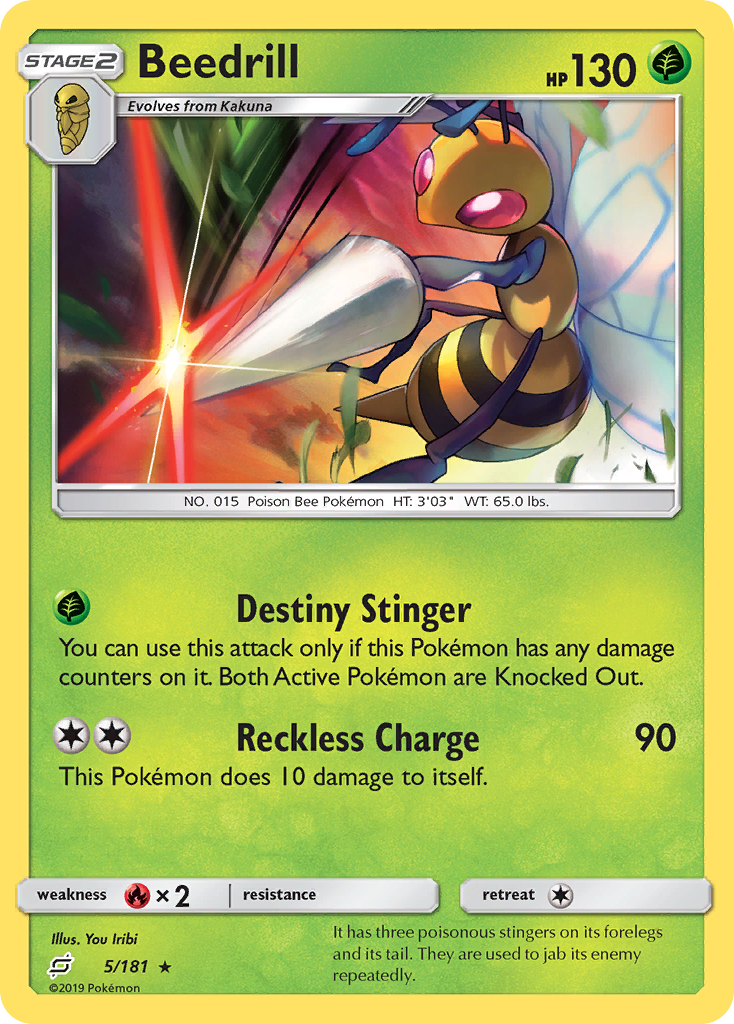 Beedrill (5/181) [Sun & Moon: Team Up] | Rock City Comics