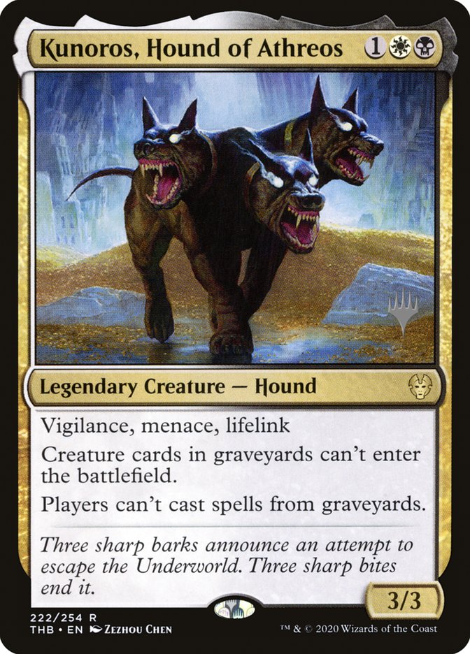 Kunoros, Hound of Athreos (Promo Pack) [Theros Beyond Death Promos] | Rock City Comics