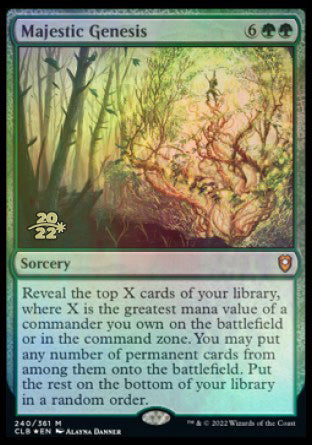 Majestic Genesis [Commander Legends: Battle for Baldur's Gate Prerelease Promos] | Rock City Comics