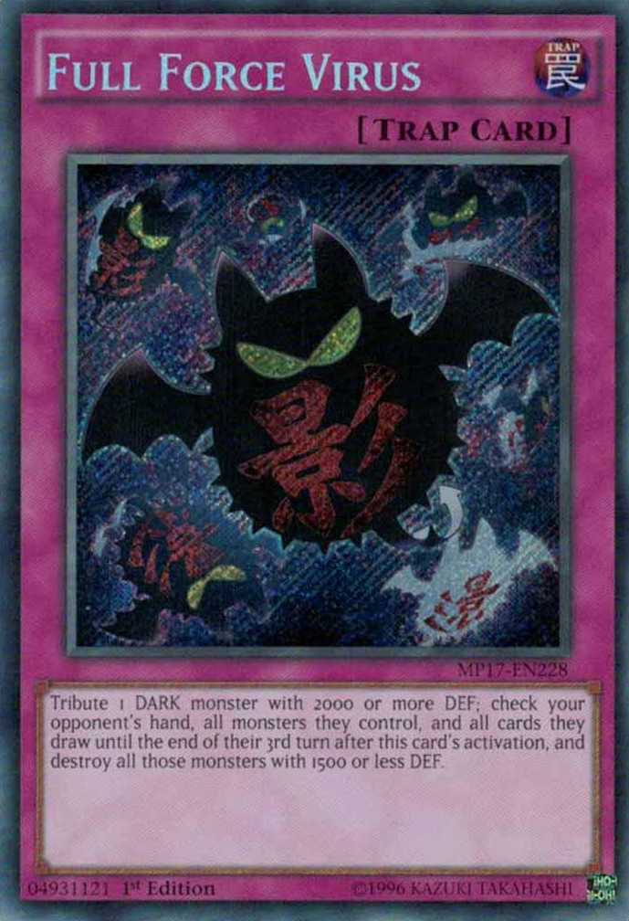 Full Force Virus [MP17-EN228] Secret Rare | Rock City Comics