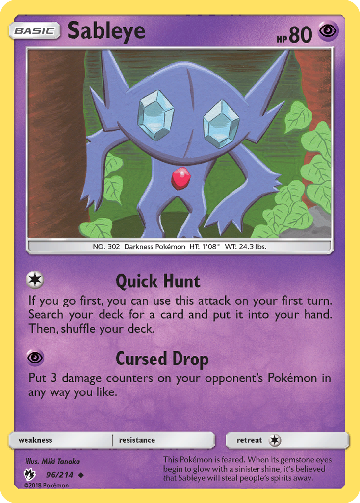 Sableye (96/214) [Sun & Moon: Lost Thunder] | Rock City Comics