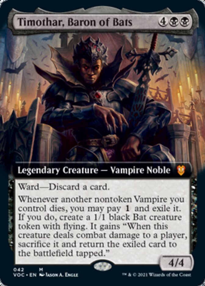 Timothar, Baron of Bats (Extended) [Innistrad: Crimson Vow Commander] | Rock City Comics