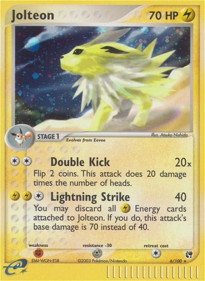 Jolteon (6/100) [EX: Sandstorm] | Rock City Comics