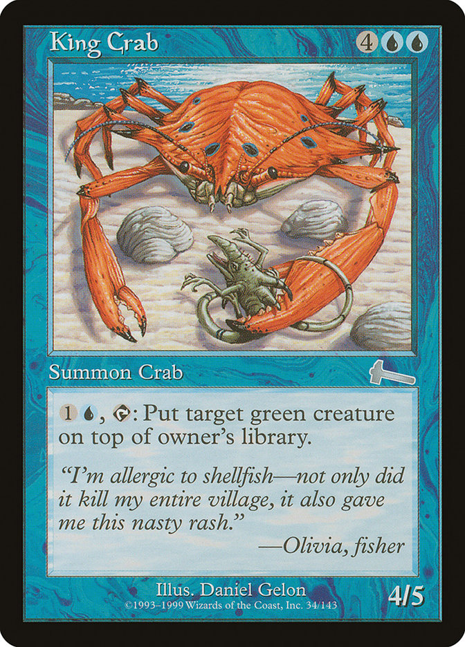 King Crab [Urza's Legacy] | Rock City Comics