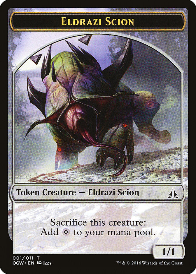 Eldrazi Scion (001/011) [Oath of the Gatewatch Tokens] | Rock City Comics