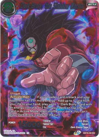 Dark Broly, the Shadow Warrior [EX16-04] | Rock City Comics