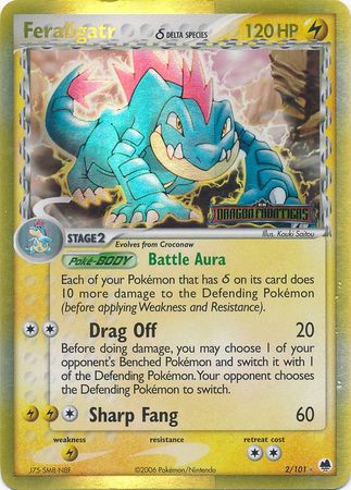 Feraligatr (2/101) (Delta Species) (Stamped) [EX: Dragon Frontiers] | Rock City Comics