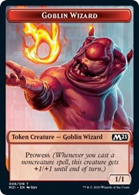 Goblin Wizard // Treasure Double-sided Token [Core Set 2021 Tokens] | Rock City Comics