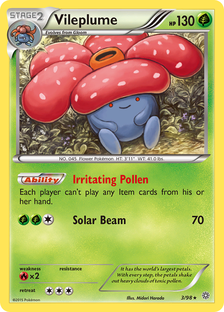 Vileplume (3/98) [XY: Ancient Origins] | Rock City Comics