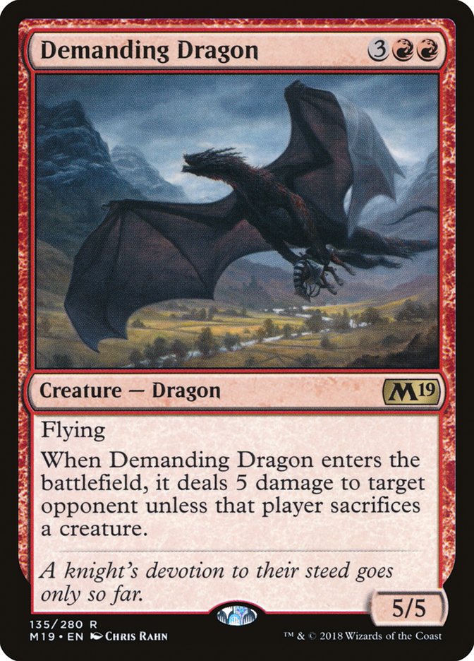 Demanding Dragon [Core Set 2019] | Rock City Comics