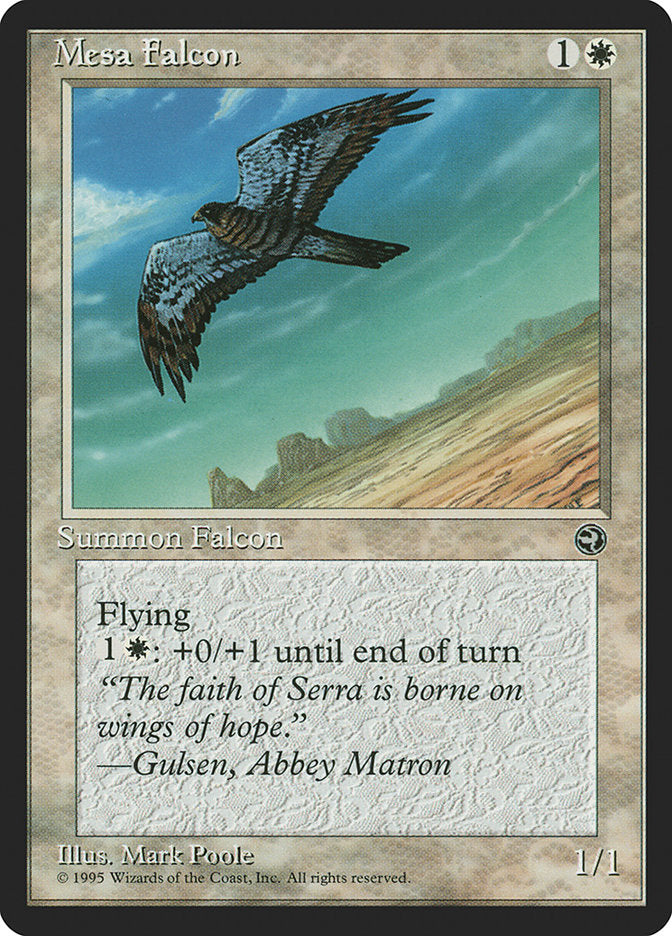 Mesa Falcon (Gulsen Flavor Text) [Homelands] | Rock City Comics