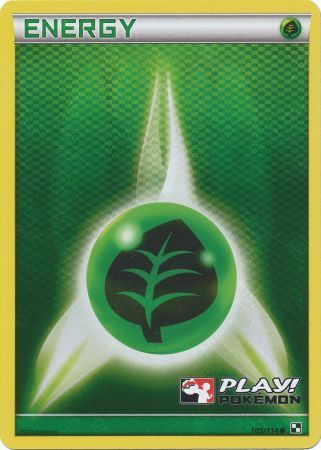 Grass Energy (105/114) (Play Pokemon Promo) [Black & White: Base Set] | Rock City Comics