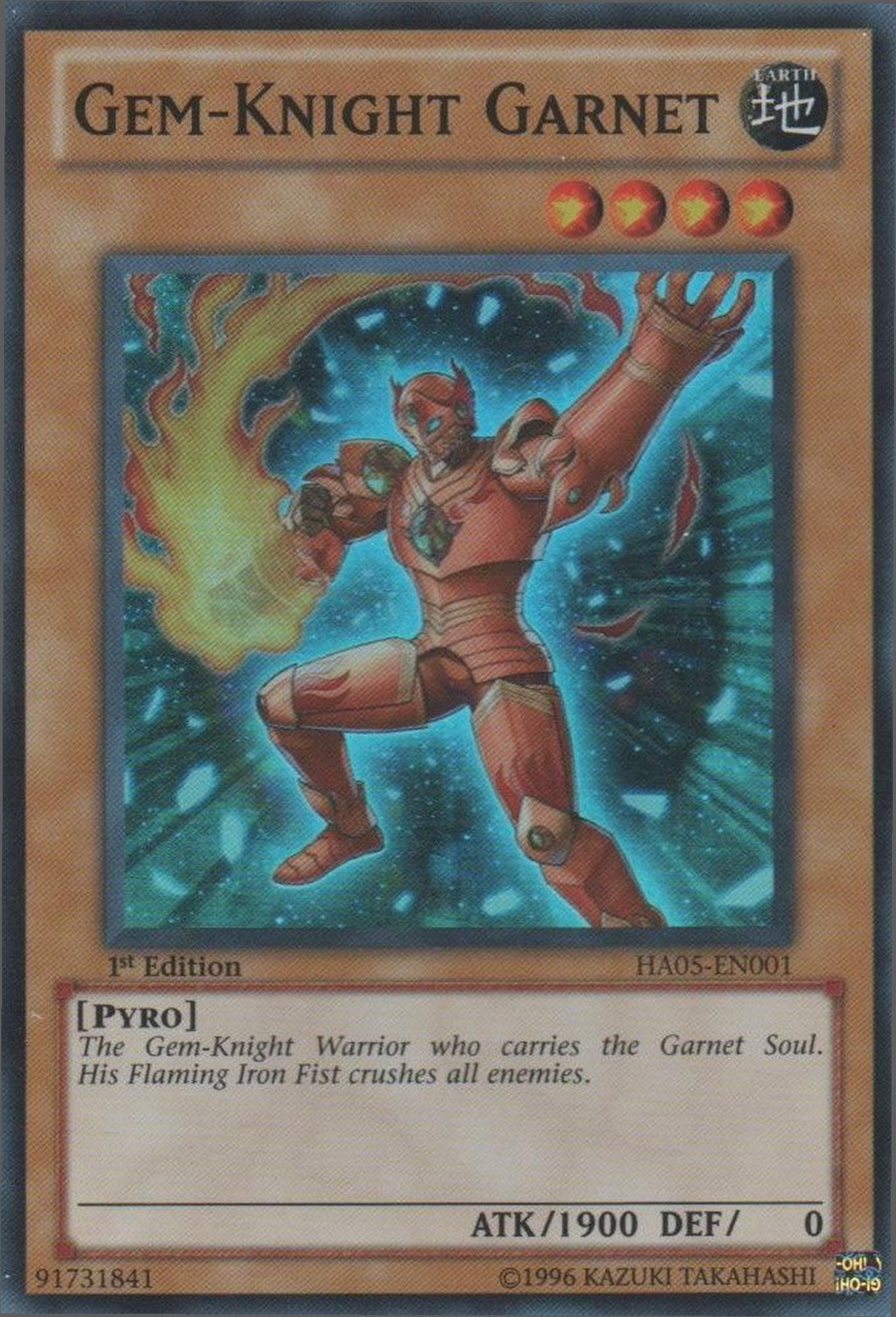 Gem-Knight Garnet [HA05-EN001] Super Rare | Rock City Comics