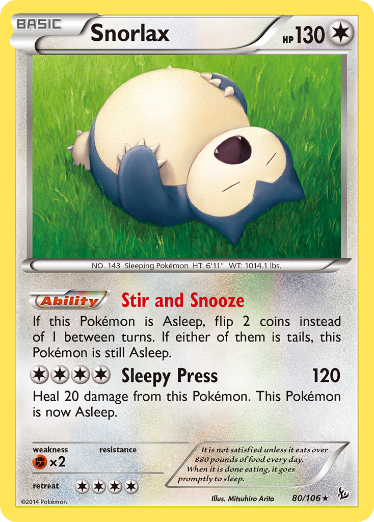 Snorlax (80/106) [XY: Flashfire] | Rock City Comics