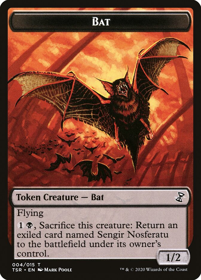 Bat Token [Time Spiral Remastered Tokens] | Rock City Comics