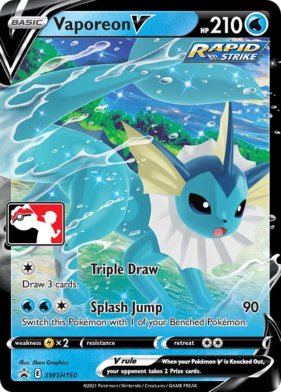 Vaporeon V (SWSH150) [Prize Pack Series One] | Rock City Comics