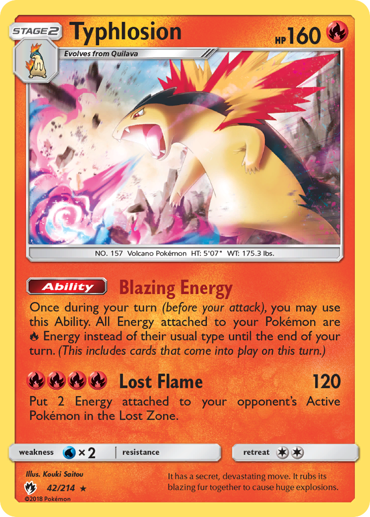 Typhlosion (42/214) [Sun & Moon: Lost Thunder] | Rock City Comics