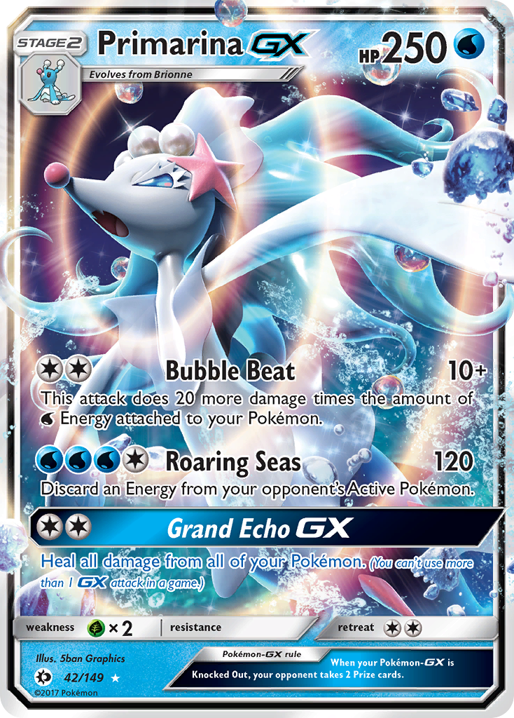 Primarina GX (42/149) [Sun & Moon: Base Set] | Rock City Comics