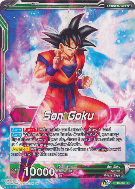 Son Goku // Ferocious Strike SS Son Goku (BT10-060) [Rise of the Unison Warrior Prerelease Promos] | Rock City Comics