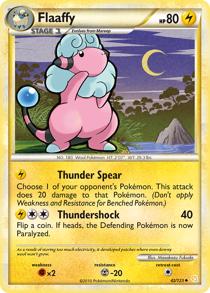 Flaaffy (42/123) [HeartGold & SoulSilver: Base Set] | Rock City Comics