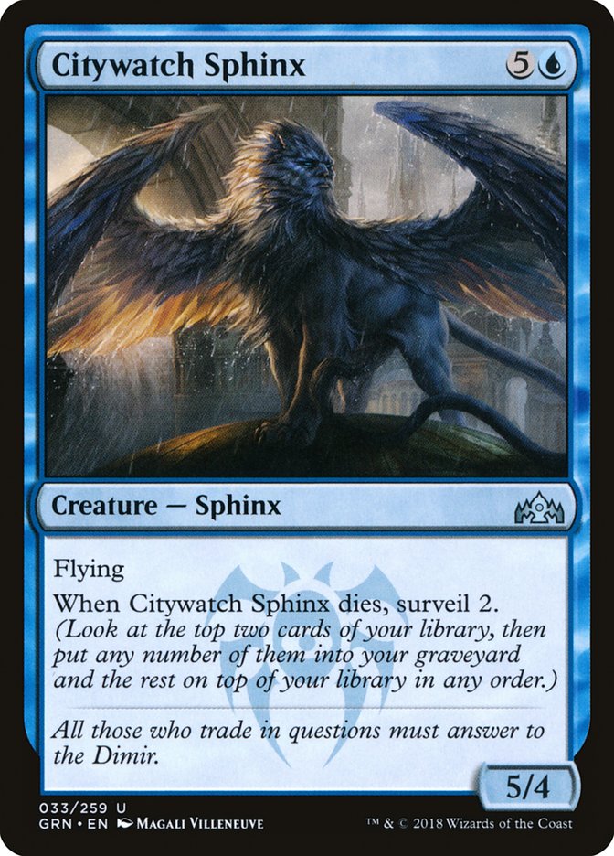 Citywatch Sphinx [Guilds of Ravnica] | Rock City Comics