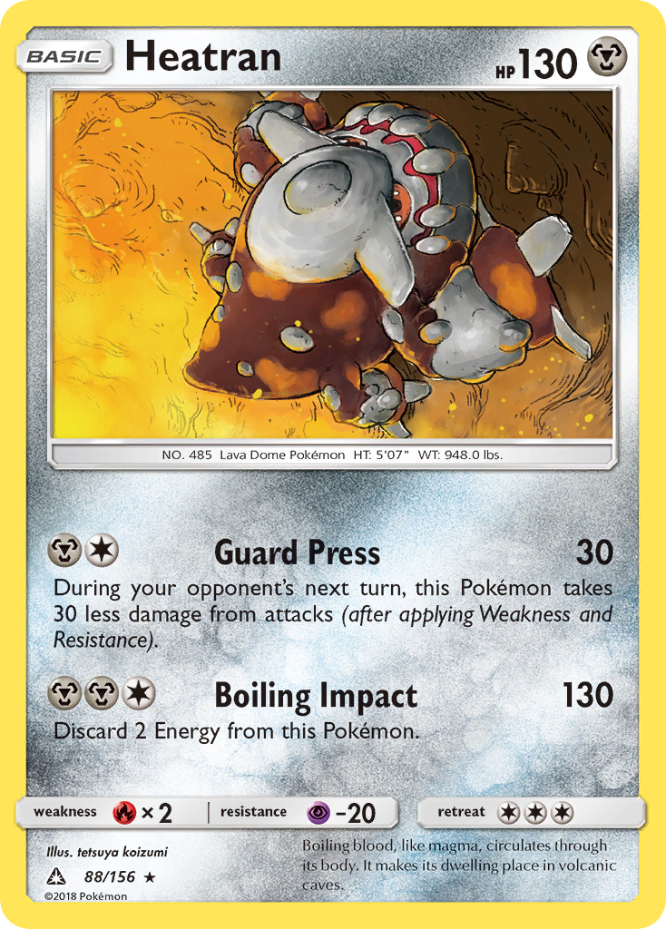 Heatran (88/156) [Sun & Moon: Ultra Prism] | Rock City Comics