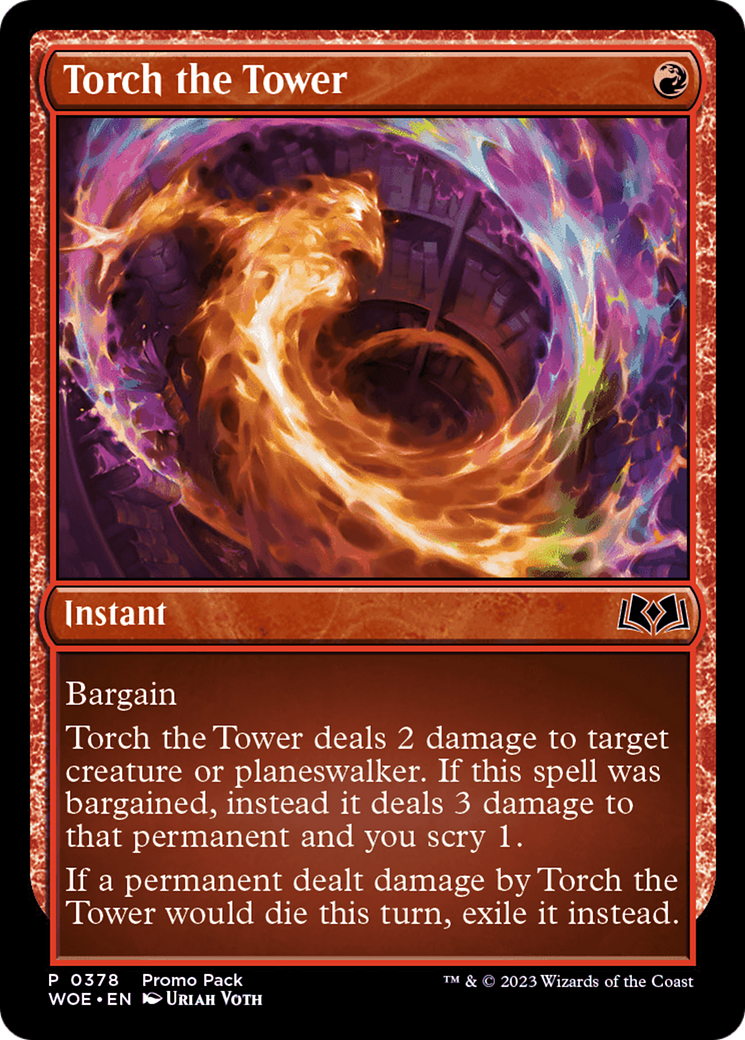 Torch the Tower (Promo Pack) [Wilds of Eldraine Promos] | Rock City Comics