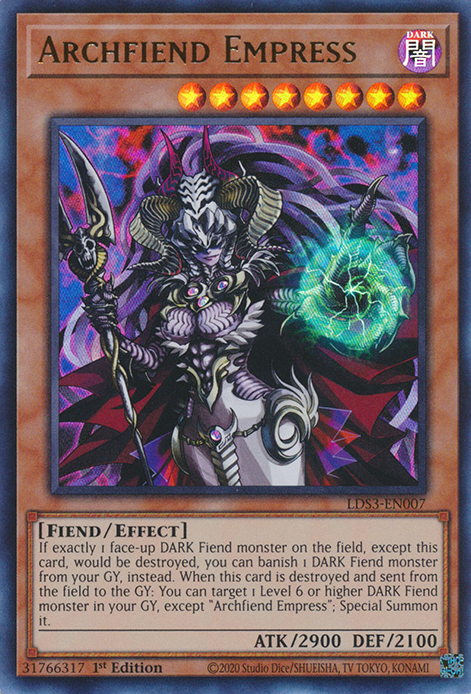 Archfiend Empress [LDS3-EN007] Ultra Rare | Rock City Comics