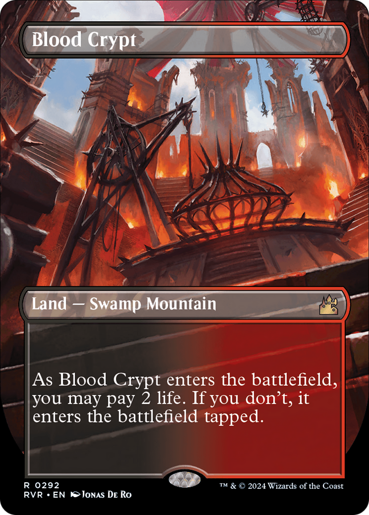 Blood Crypt (Borderless) [Ravnica Remastered] | Rock City Comics