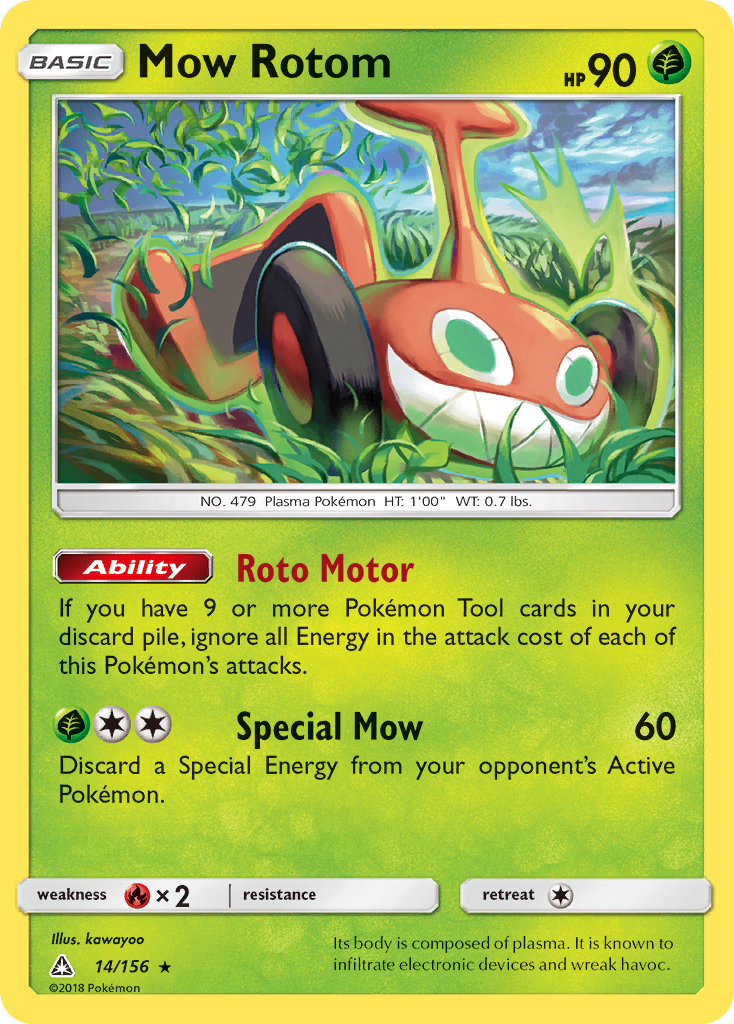 Mow Rotom (14/156) [Sun & Moon: Ultra Prism] | Rock City Comics