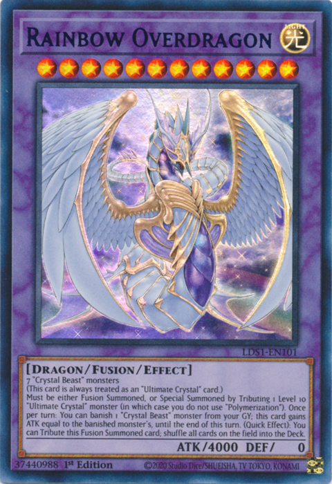 Rainbow Overdragon (Purple) [LDS1-EN101] Ultra Rare | Rock City Comics