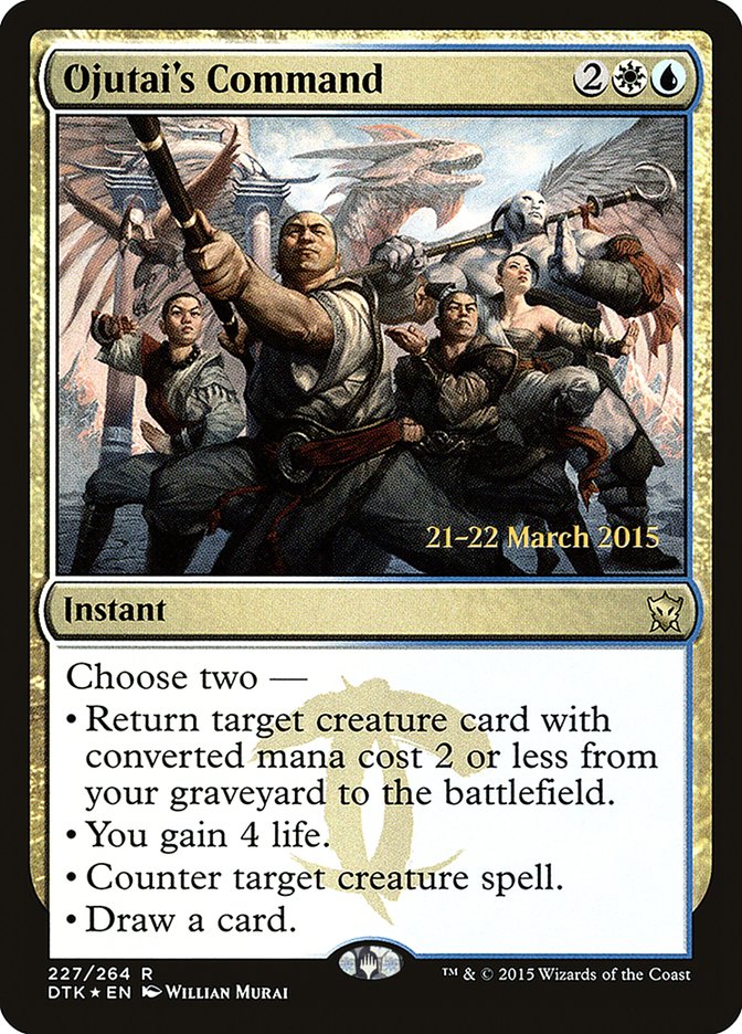 Ojutai's Command  [Dragons of Tarkir Prerelease Promos] | Rock City Comics