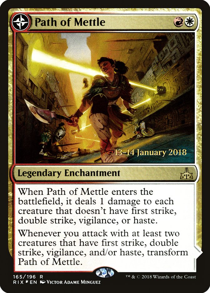 Path of Mettle // Metzali, Tower of Triumph [Rivals of Ixalan Prerelease Promos] | Rock City Comics