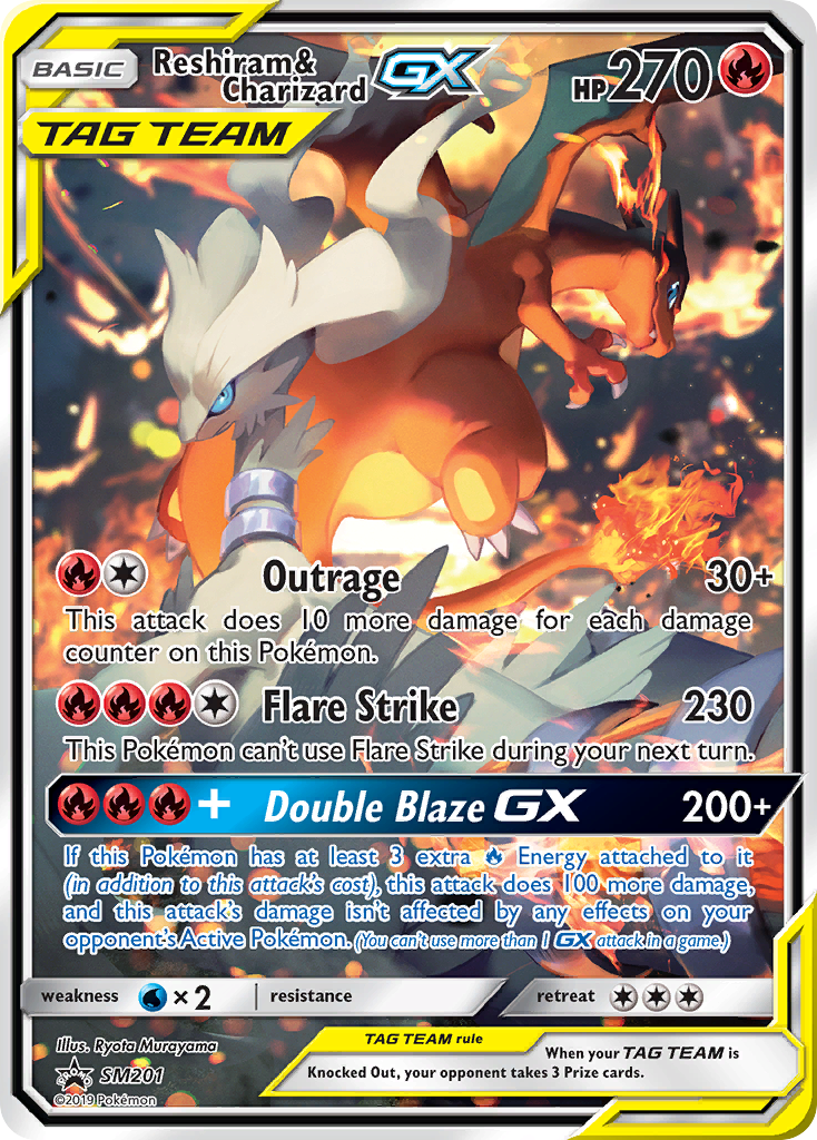 Reshiram & Charizard GX (SM201) [Sun & Moon: Black Star Promos] | Rock City Comics